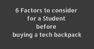 buying a tech backpack