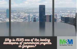 Why is M3M one of the leading developers of commercial projects in Gurgaon?