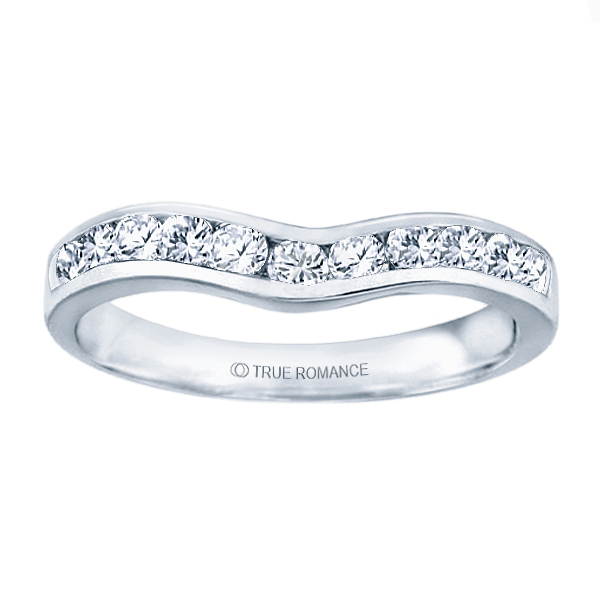 Diamond Contour Wedding Band