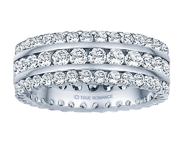 14k White Gold Eternity Band