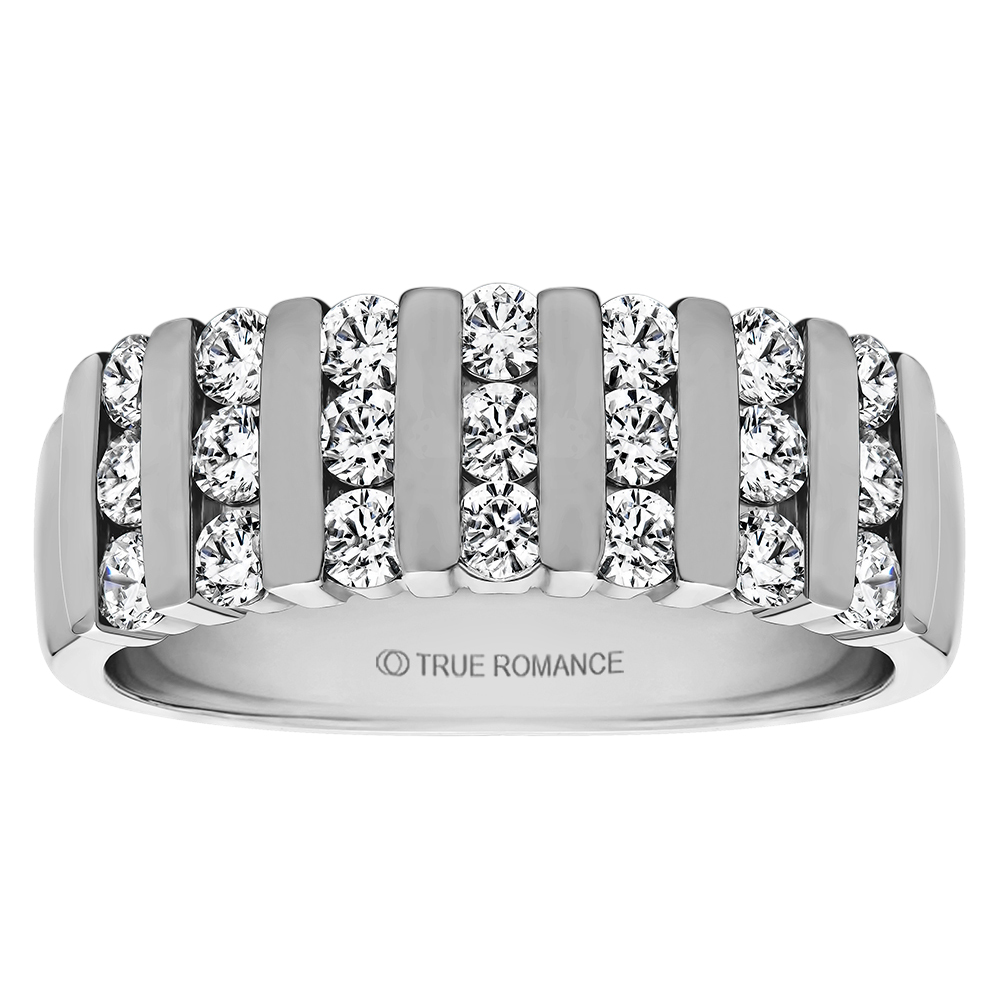 White Gold Diamond Wedding Band for Women