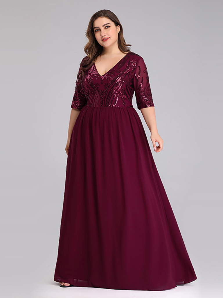 shestar wholesale plus size sexy sequins evening dress