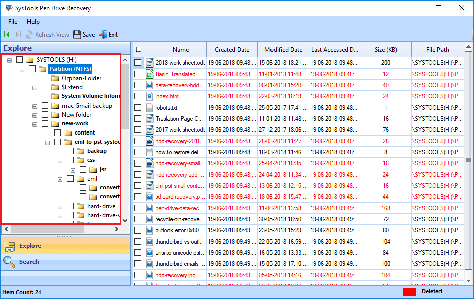 Recover Lost Files from Pen Drive