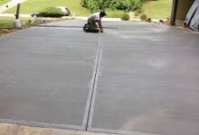 Concrete driveway repair services