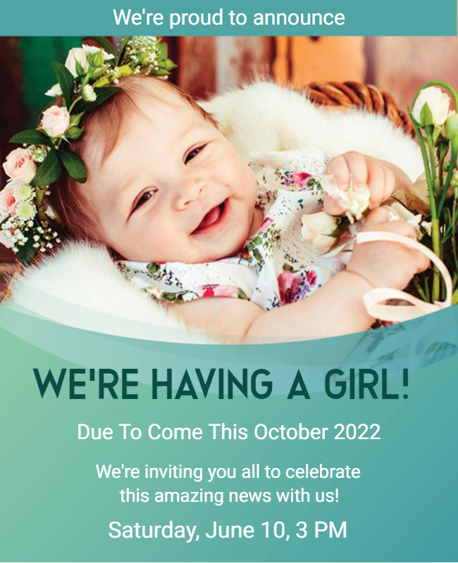 Baby birth announcement cards