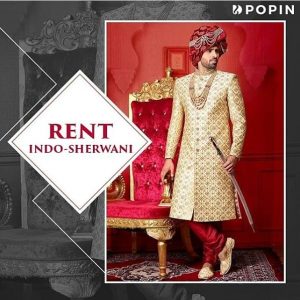 popin designer's sherwani on rent collection image of sherwani from popin's sherwani collection on rent