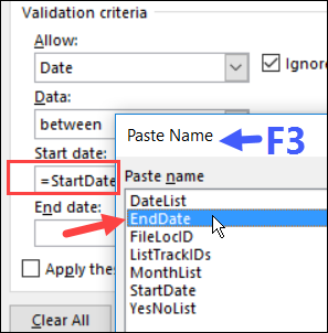 Excel Data Validation For Dates 3