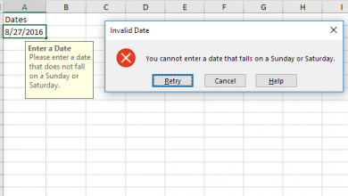 excel invalid date field error