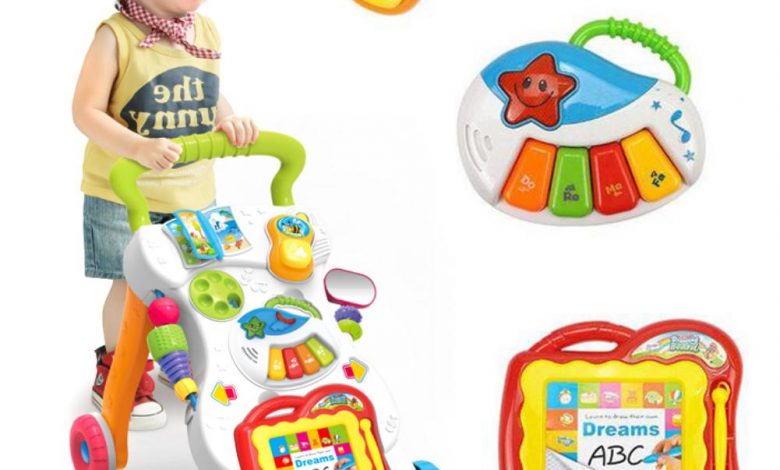 baby walker and toys