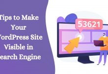 wordpress site visibility in search engine