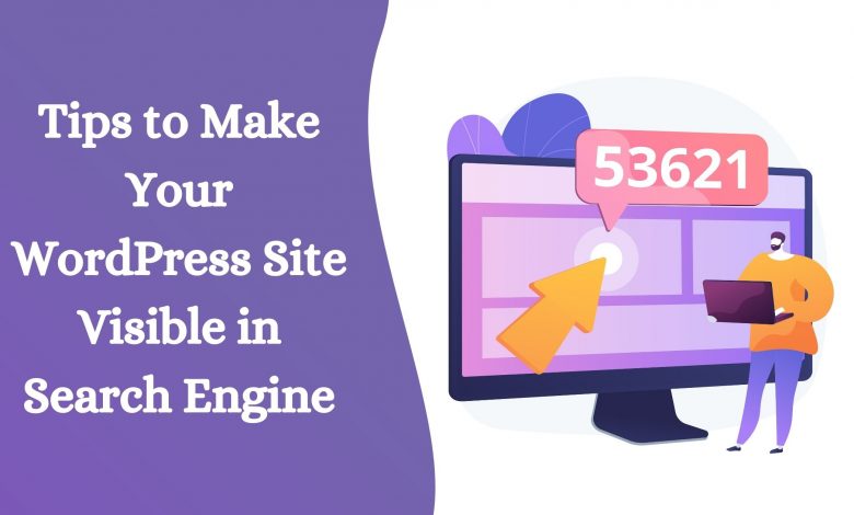 wordpress site visibility in search engine