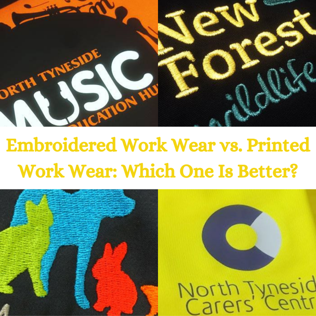 embroidered workwear or personalised workwear