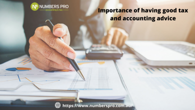 Importance of having good tax and accounting advice