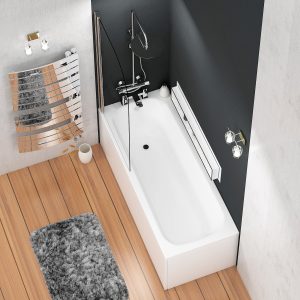 shower bath with screen 