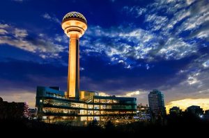 Atakule Tower in Ankara city Turkey