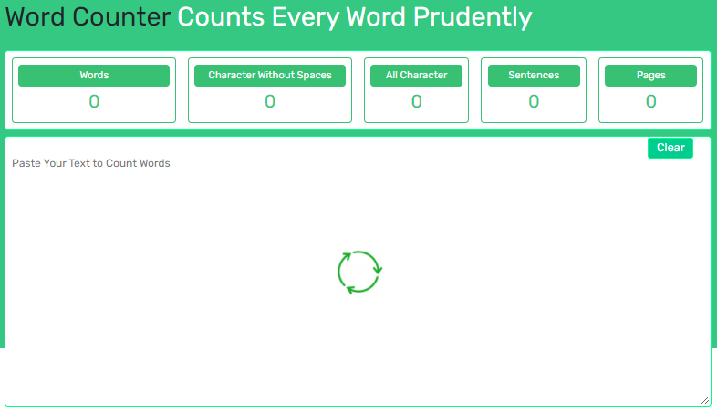 WordCounter Homepage