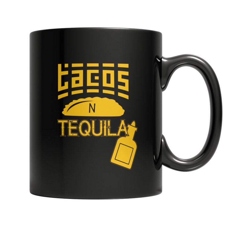 black tacos n tequilla foodie coffee mug personalized gift ideas