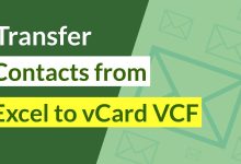 convert excel to vcard files
